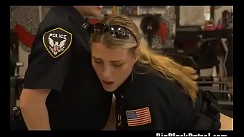 White Cops In Uniform Taking On Black Dudes Dink In Barber Shop