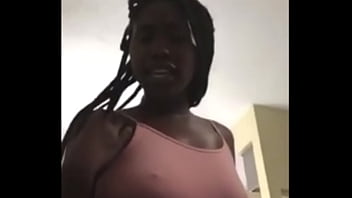 Ebony cousin hard nipples an soft ass