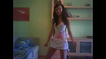 Teen College Girl Dancing In Tight Dress -