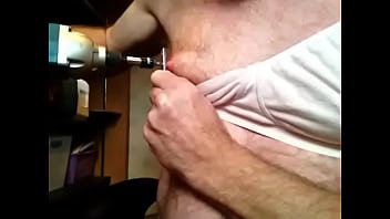 Screws being power driven into nipples