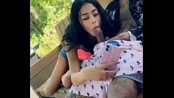 Nina Pink Tryna talk with dick in her mouth