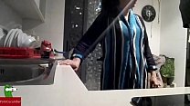 Transvestite fucks a gypsy woman in the kitchen. Homemade voyeur taped my gf